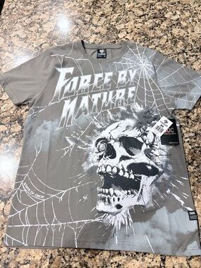 State of Crew Graphic Tee - Taupe with White Print